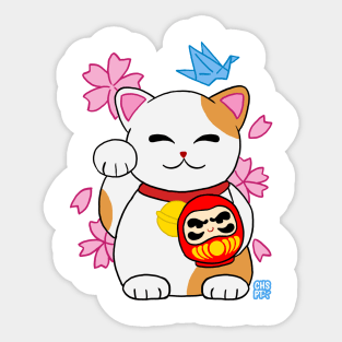 Maneki Neko Sticker